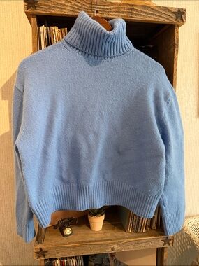 H&M Light Blue Turtleneck Sweater